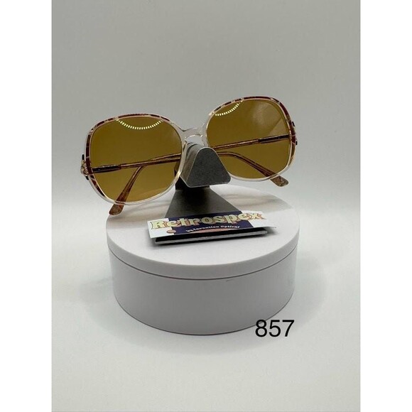 NEW Vintage Sunglasses | Grandma Style | Brown Mosaic Frame | #857 Made In Italy main image 7